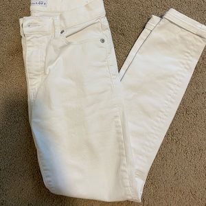 LOFT White Skinny Jeans